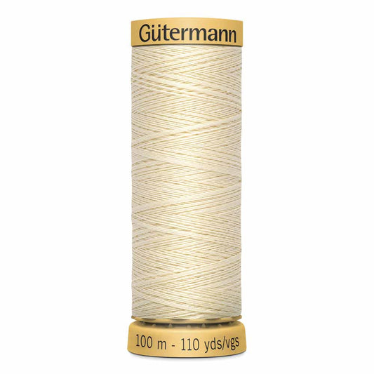 GÜTERMANN Natural Cotton C Ne 50 Sewing Thread 100 m Ecru
