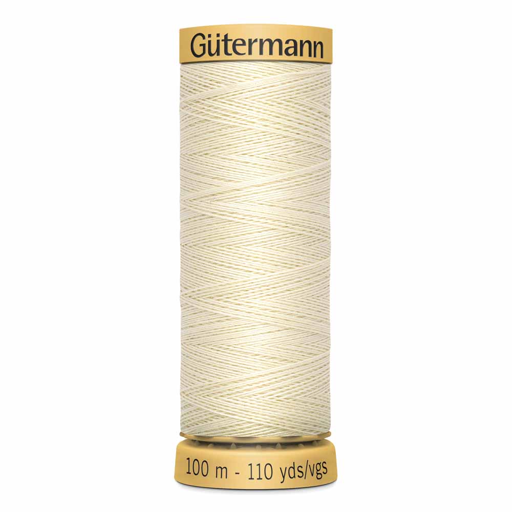 GÜTERMANN Cotton 50wt Thread 100m - Ivory