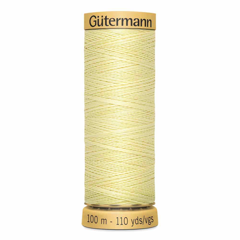 GÜTERMANN Cotton 50wt Thread 100m - Lt. Yellow