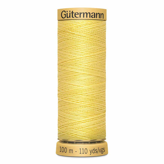 GÜTERMANN Cotton 50 wt thread, Primrose, 100 m (109 yd)