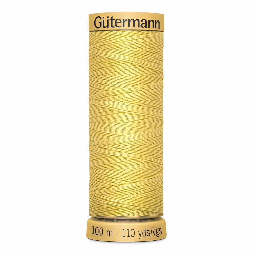 GÜTERMANN Cotton 50wt Thread 100m - Yellow