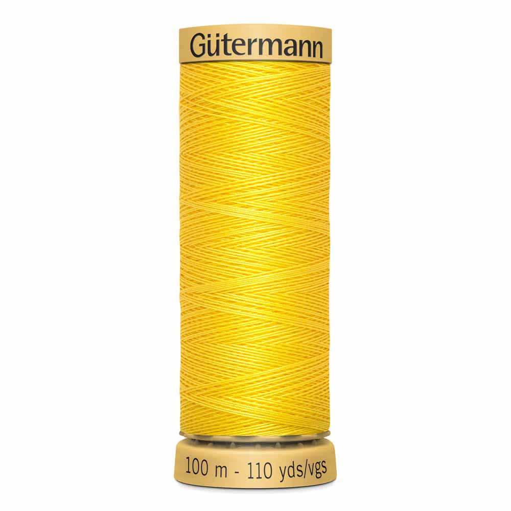 GÜTERMANN Cotton 50wt Thread 100m - Canary Yellow