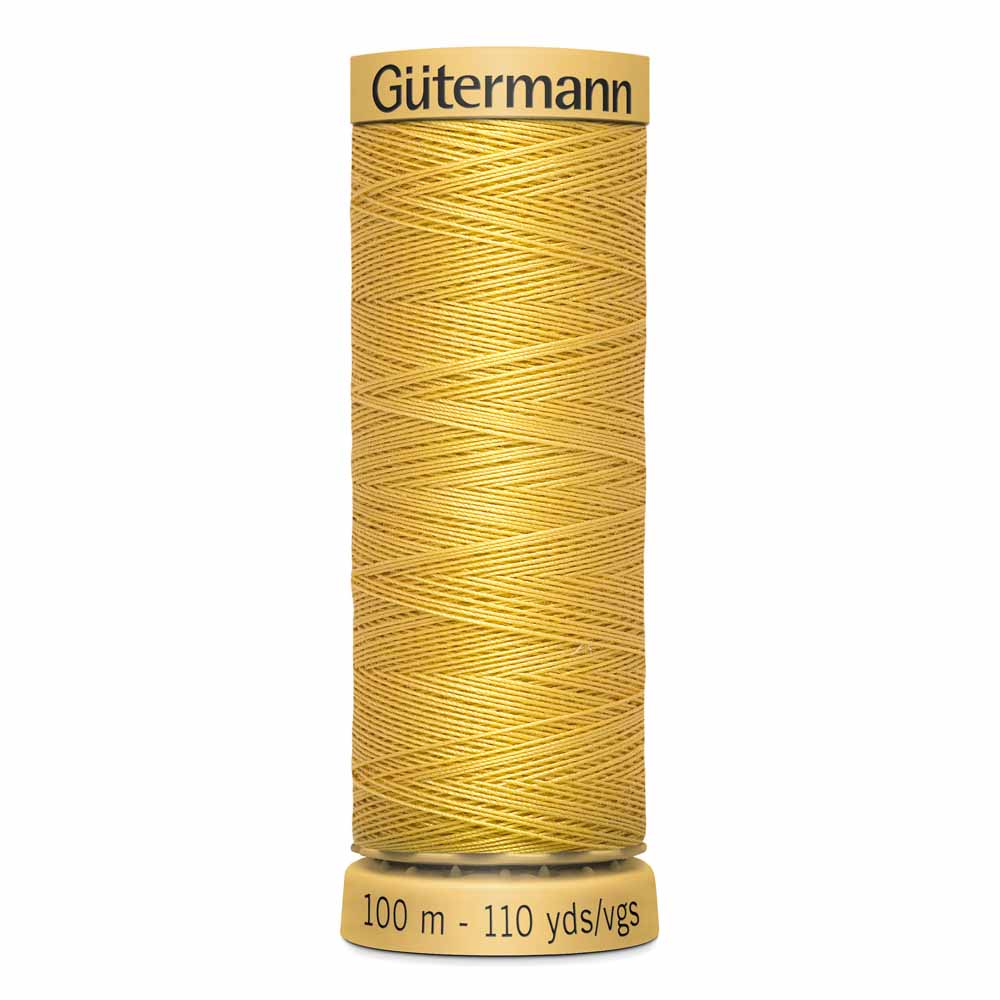 GÜTERMANN Cotton 50wt Thread 100m - Dark Yellow