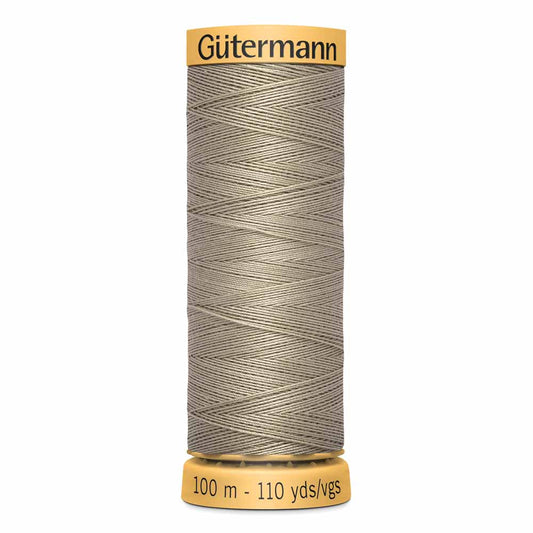 GÜTERMANN Cotton 50 wt thread, Dover Beige, 100 m (109 yd)
