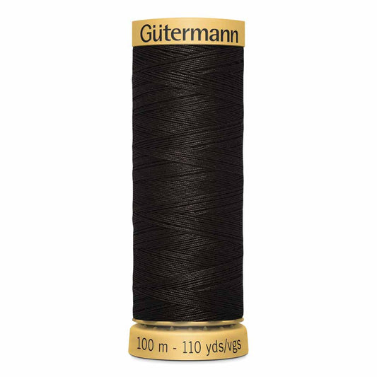 GÜTERMANN Cotton 50 wt thread, Espresso, 100 m (109 yd)