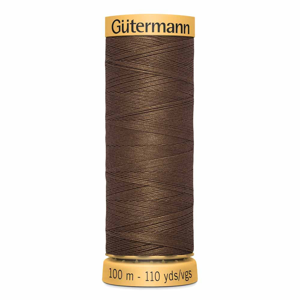 GÜTERMANN Cotton 50wt Thread 100m - Brown