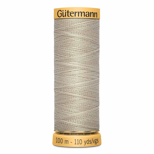 GÜTERMANN Mercerized Cotton Thread 50Wt 100 m Tan