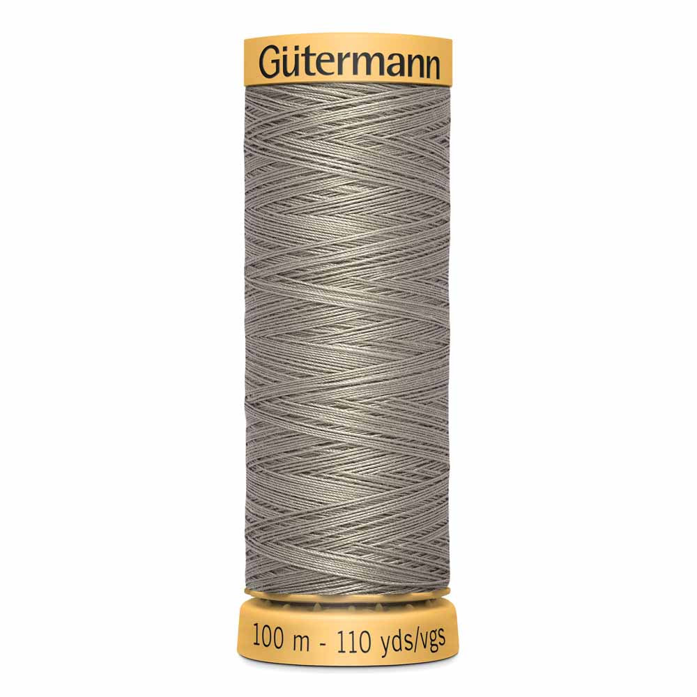 GÜTERMANN Mercerized Cotton Thread 50Wt 100 m Khaki