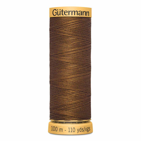 GÜTERMANN Cotton 50 Sewing Thread 100 m Mahogany (4710)