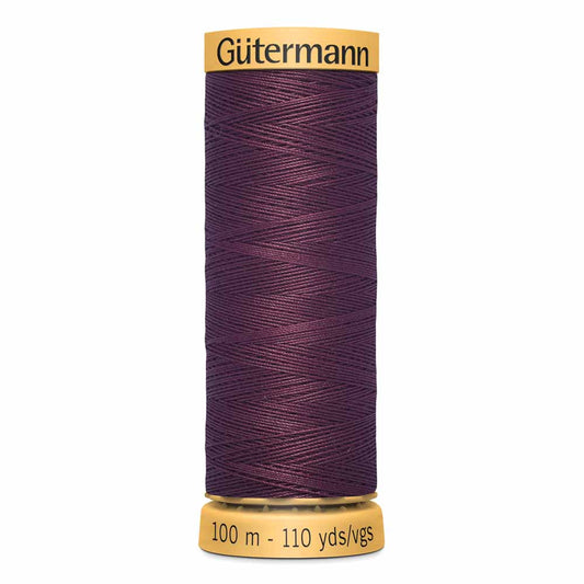 GÜTERMANN Cotton 50 Sewing Thread 100 m Dark Mahogany (4750)