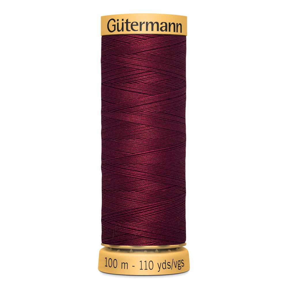 GÜTERMANN Cotton 50 Sewing Thread 100 m Burgundy (4780)