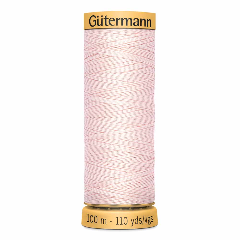 GÜTERMANN Cotton 50 Sewing Thread 50 wt 100 m (109 yd) - Pale Pink