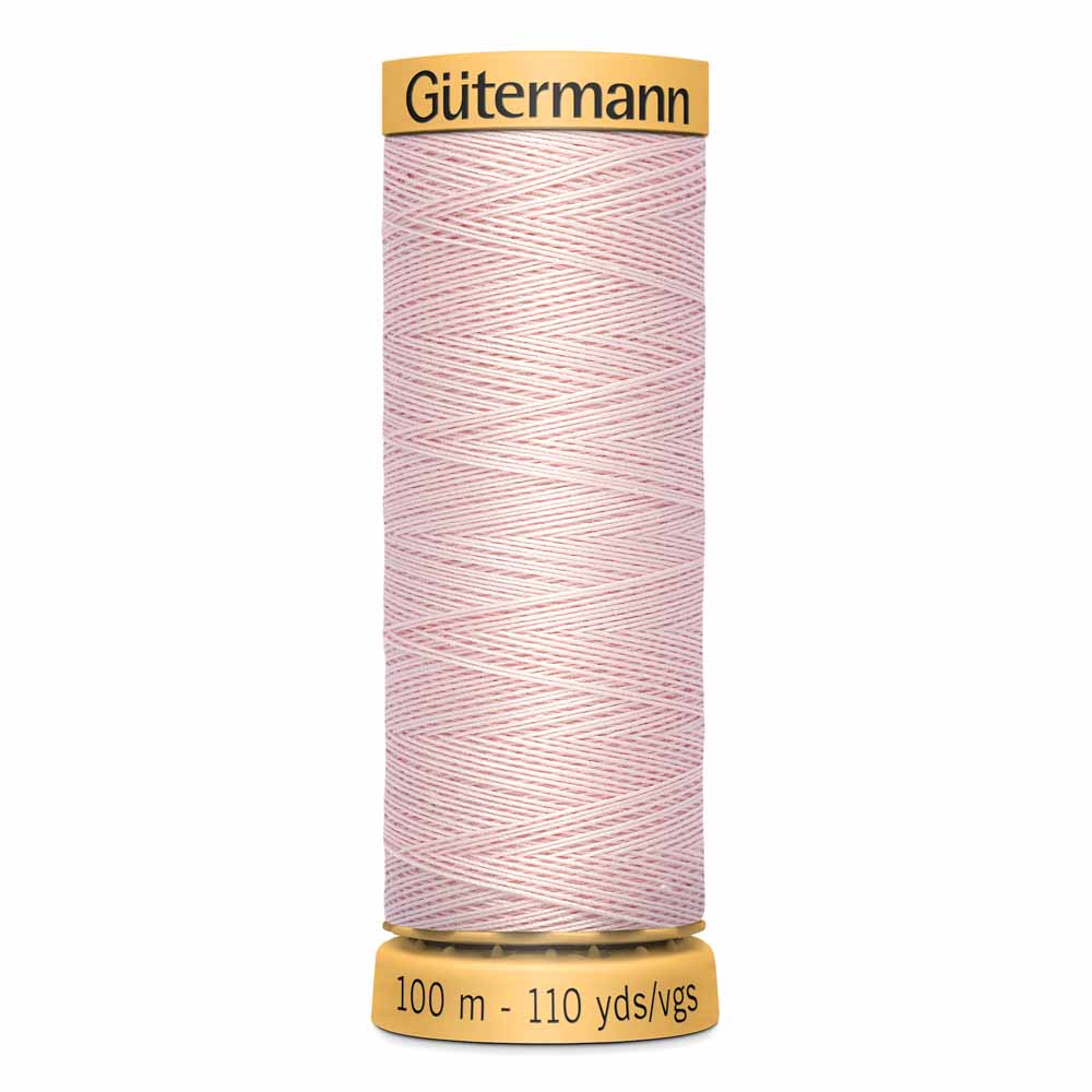 GÜTERMANN Cotton 50 Sewing Thread 50 wt 100 m (109 yd) - Petal Pink