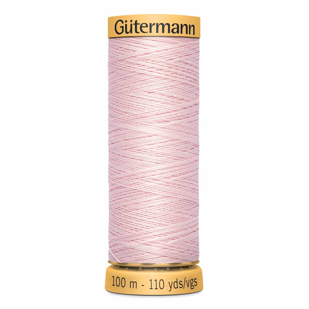 GÜTERMANN Cotton 50 Sewing Thread 50 wt 100 m (109 yd) - Light Pink