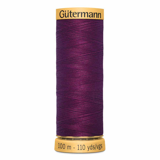 GÜTERMANN Cotton 50 Sewing Thread 50 wt 100 m (109 yd) - Dark Purple
