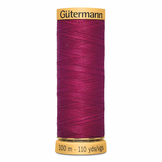GÜTERMANN Cotton 50 Sewing Thread 50 wt 100 m (109 yd) - Dark Red
