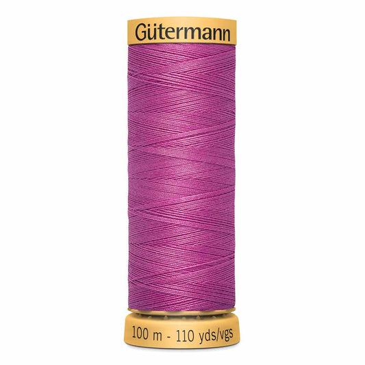 GÜTERMANN Cotton 50 50-Weight Thread 100 m Bright Pink