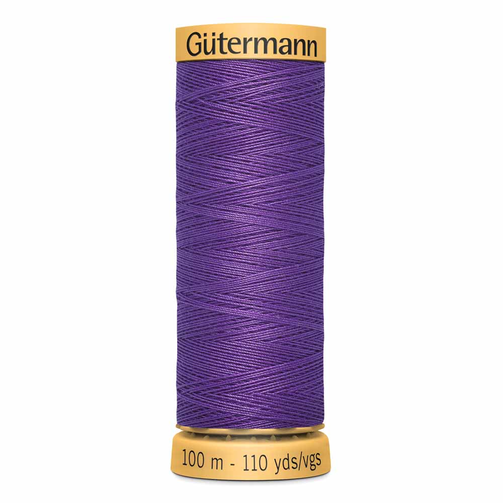GÜTERMANN Cotton 50 50-Weight Thread 100 m Bright Purple