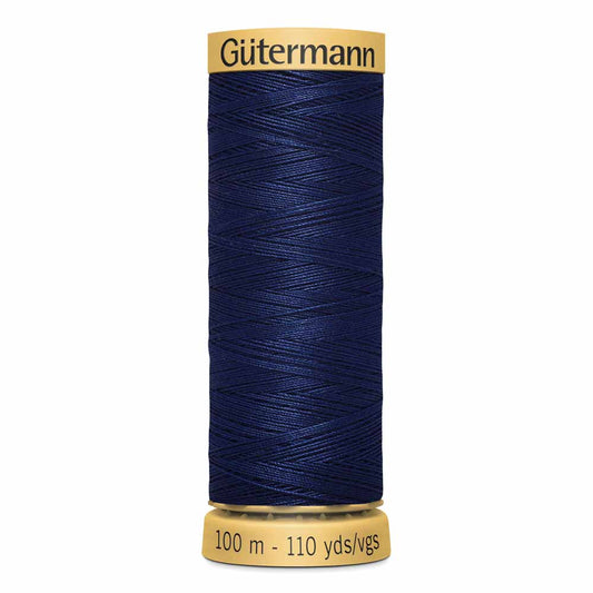 GÜTERMANN Cotton 50 50-Weight Thread 100 m Midnight Blue (6290)