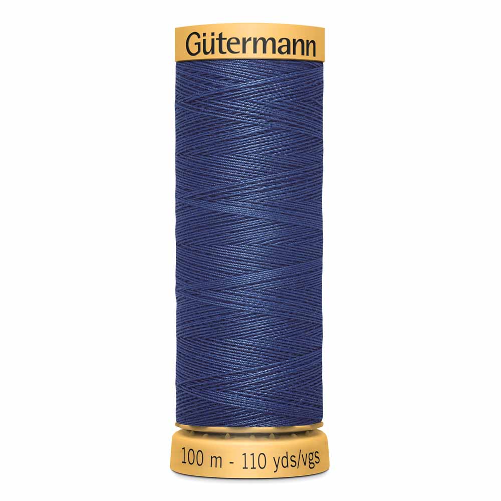 GÜTERMANN Cotton 50 50-Weight Thread 100 m Bright Navy