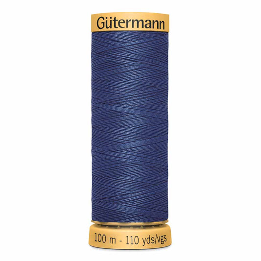 GÜTERMANN Cotton 50 50-Weight Thread 100 m Bright Navy