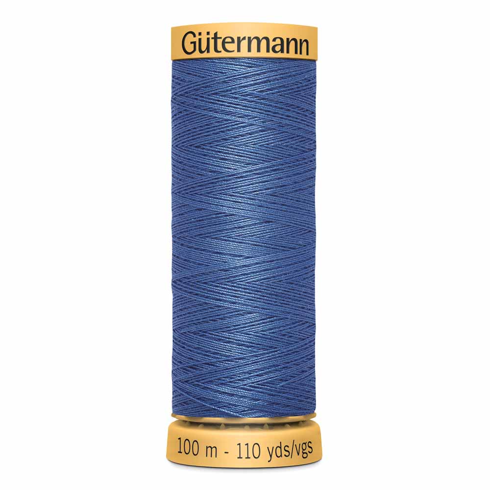 GÜTERMANN Cotton 50 50-Weight Thread 100 m Blue