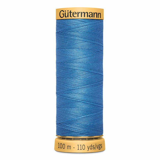 GÜTERMANN Mercerized Cotton Sewing Thread 100m, Sky Blue