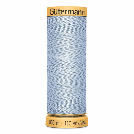 GÜTERMANN Mercerized Cotton Sewing Thread 100m, Steel Blue