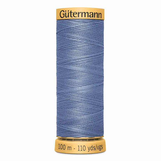 GÜTERMANN Mercerized Cotton Sewing Thread 100m, Mine Blue