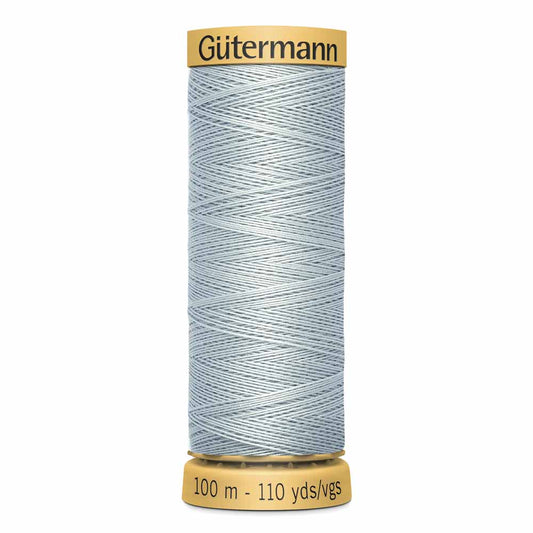 GÜTERMANN Mercerized Cotton Sewing Thread 100m, Light Tile Blue