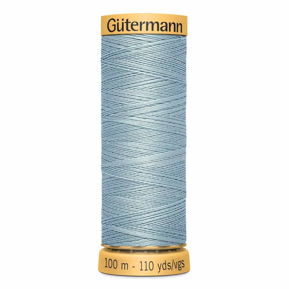 GÜTERMANN Natural Cotton Thread C Ne 50 100 m (109 yd) - Solid Seafoam Green 7650
