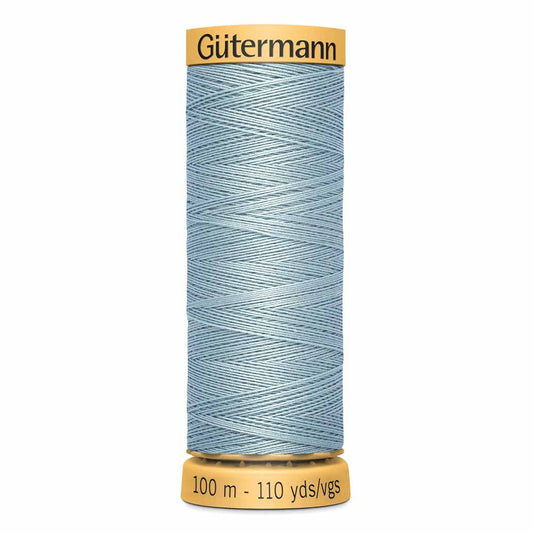 GÜTERMANN Natural Cotton Thread C Ne 50 100 m (109 yd) - Solid Seafoam Green 7650