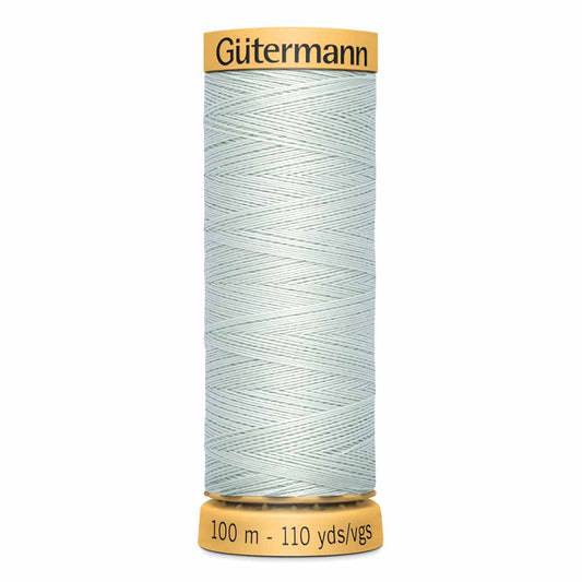 GÜTERMANN Natural Cotton Thread C Ne 50 100 m (109 yd) - Solid Sea Foam 7700
