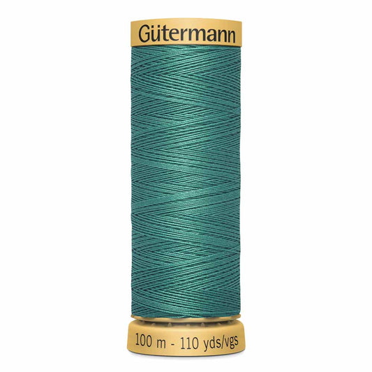 GÜTERMANN Natural Cotton Thread C Ne 50 100 m (109 yd) - Jewel Green 7810