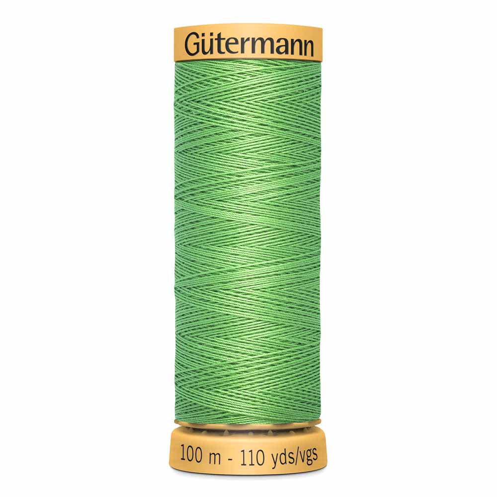 GÜTERMANN Natural Cotton Thread C Ne 50 100 m (109 yd) - Solid Fern 7850