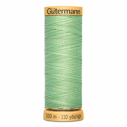GÜTERMANN Natural Cotton Thread C Ne 50 100 m (109 yd) - Solid Green 7880