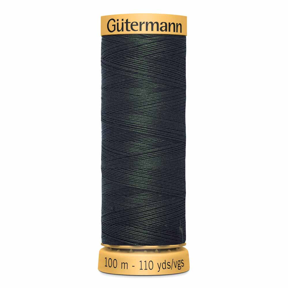 GÜTERMANN Cotton 50 Sewing Thread 50 wt 100 m (109 yd) - Dark Green