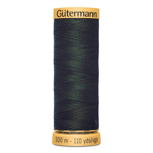 GÜTERMANN Cotton 50 Sewing Thread 50 wt 100 m (109 yd) - Dark Green