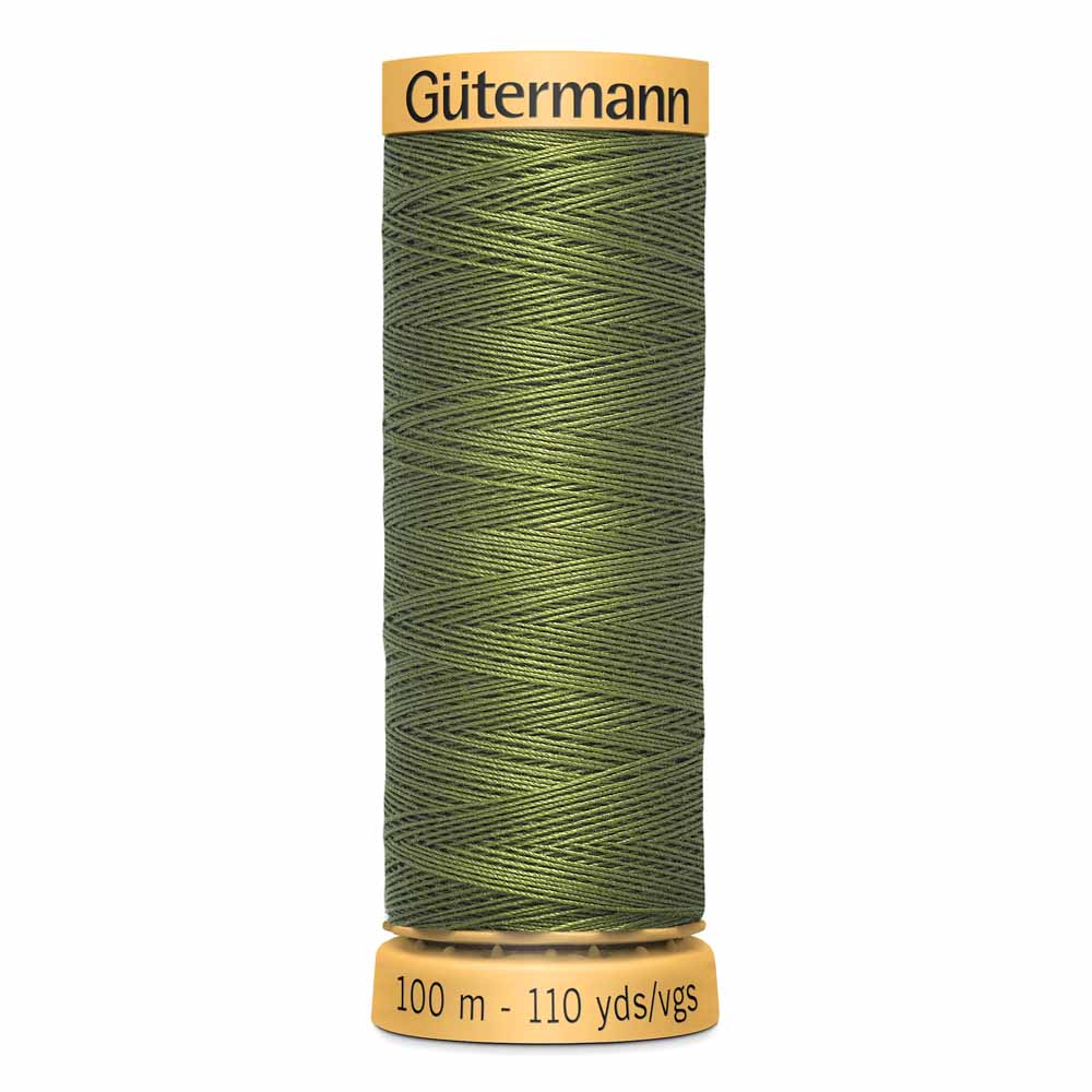 GÜTERMANN Cotton 50 Sewing Thread 50 wt 100 m (109 yd) - Apple Green