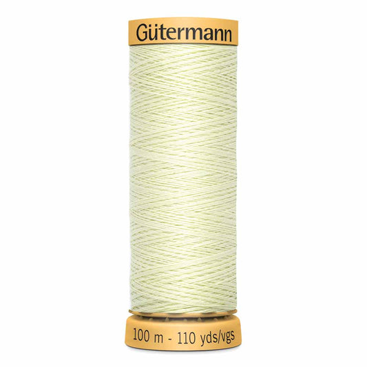 GÜTERMANN Natural Cotton 50wt Thread 100 M - Barely Green (Colour 9020)