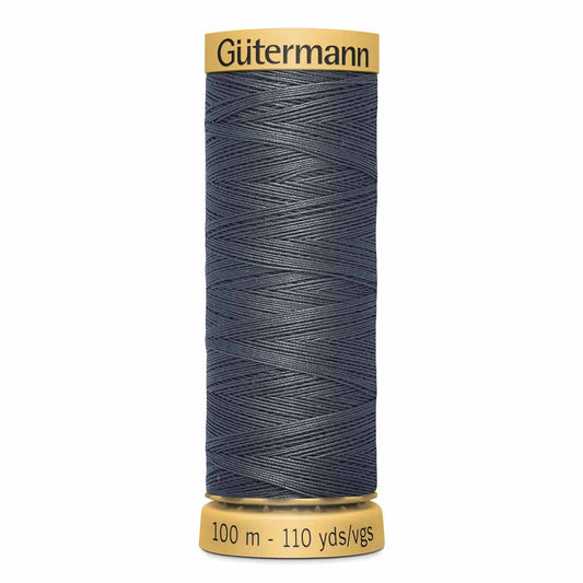 GÜTERMANN Natural Cotton 50wt Thread 100 M - Graphite