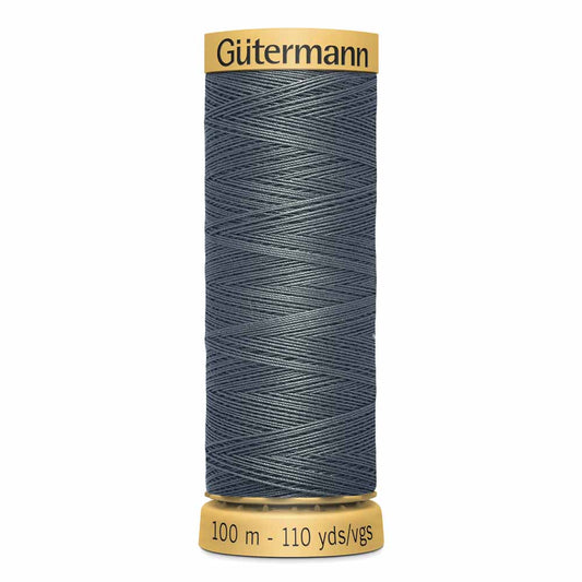 GÜTERMANN Natural Cotton 50wt Thread 100 M - Charcoal (Colour 9500)