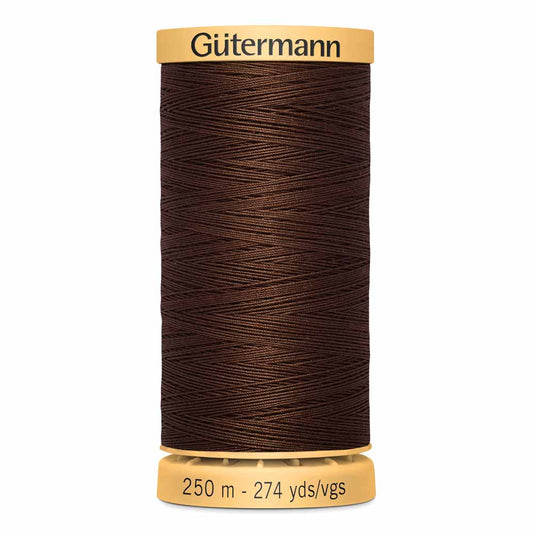 GÜTERMANN Mercerized Cotton Thread 50Wt 250 m (273 yd) - Walnut