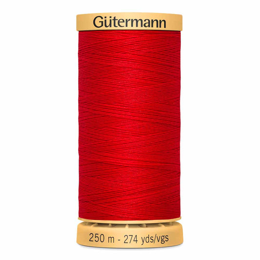 GÜTERMANN Mercerized Cotton Thread 50Wt 250 m (273 yd) - Red