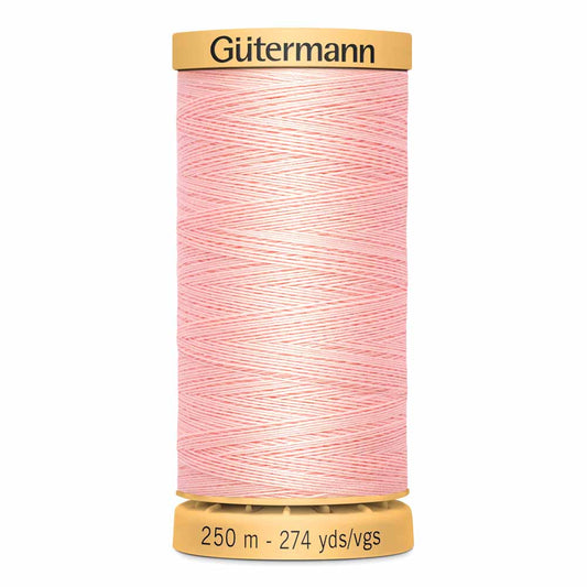 GÜTERMANN Mercerized Cotton Thread 50Wt 250 m (273 yd) - Pink