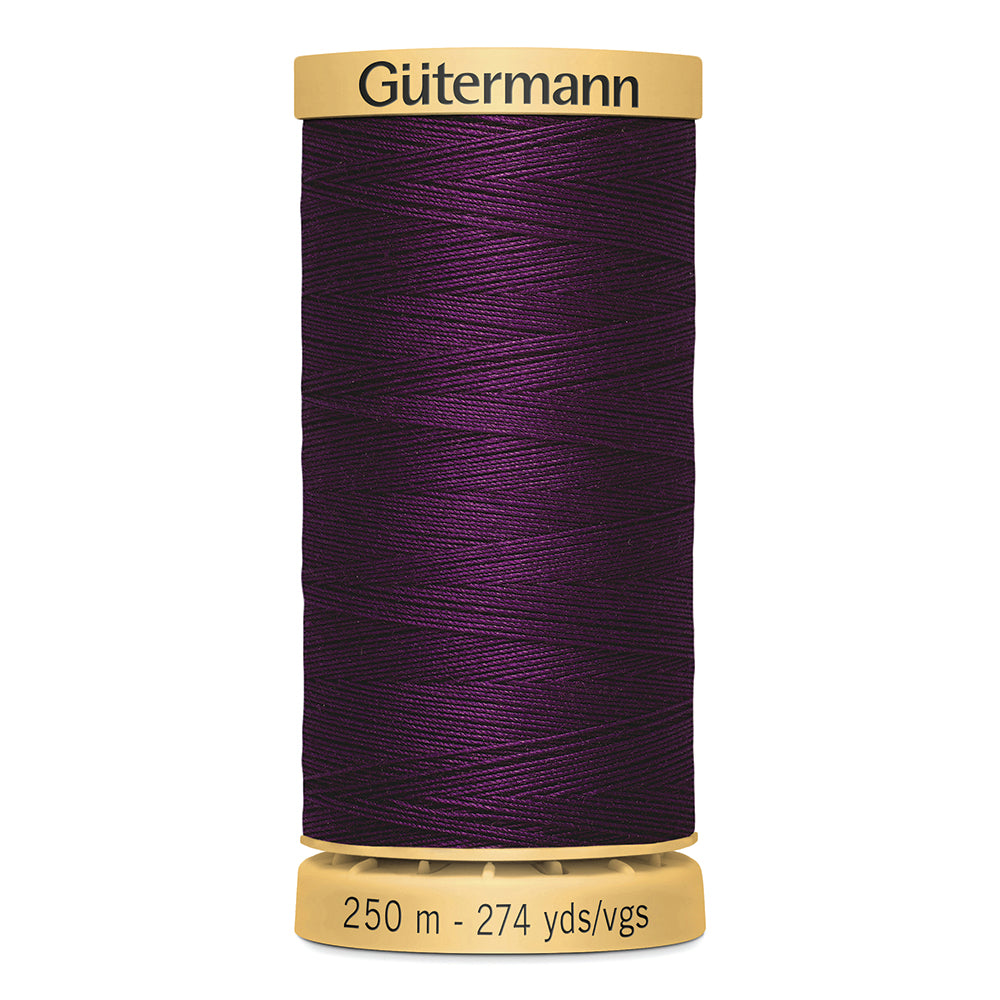 GÜTERMANN Cotton 50wt Thread 250m - Eggplant