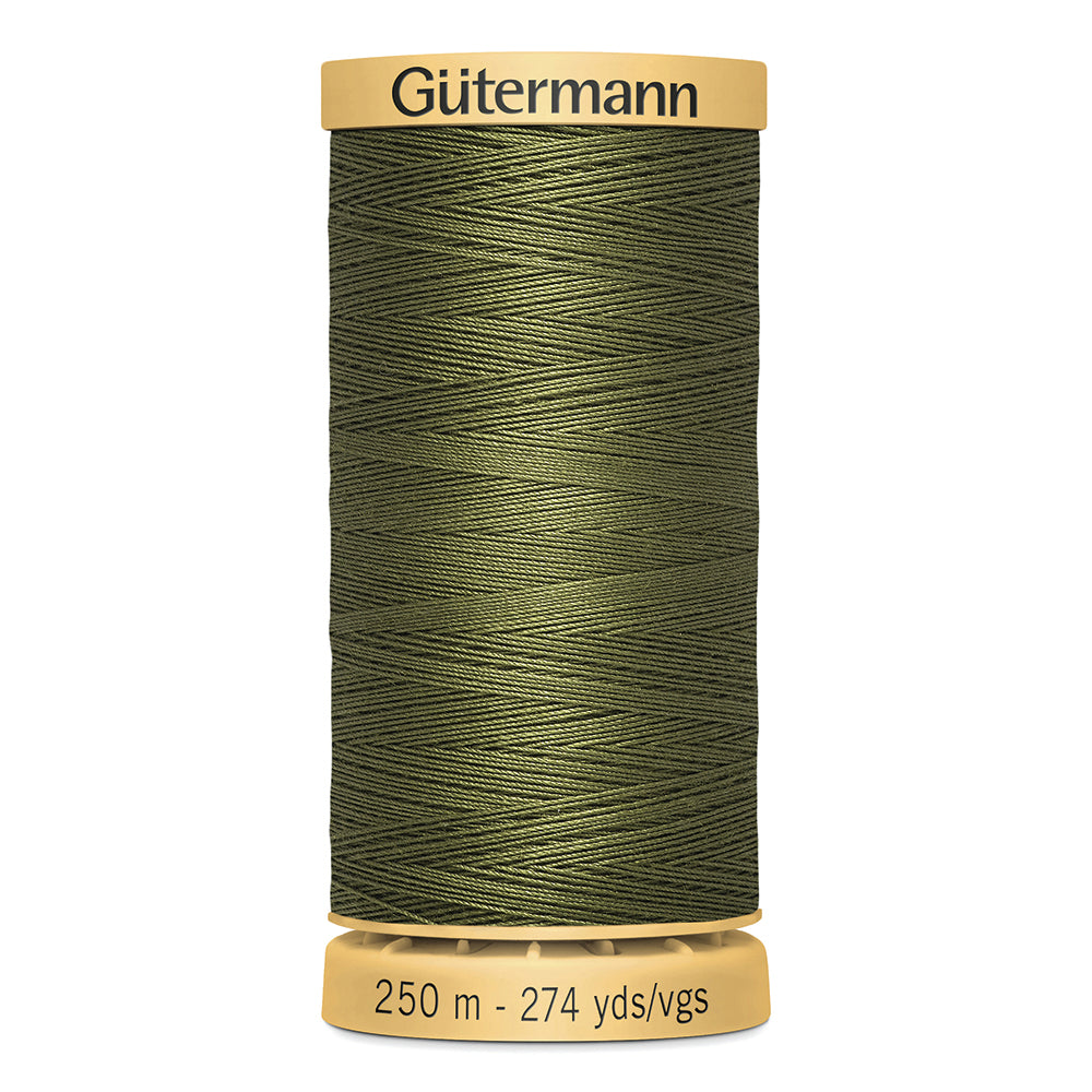 GÜTERMANN Cotton 50wt Thread 250m - Olive Drab