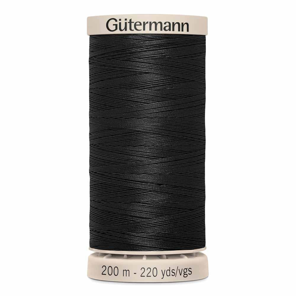 GÜTERMANN Hand Quilting 50wt Thread 200m - Black