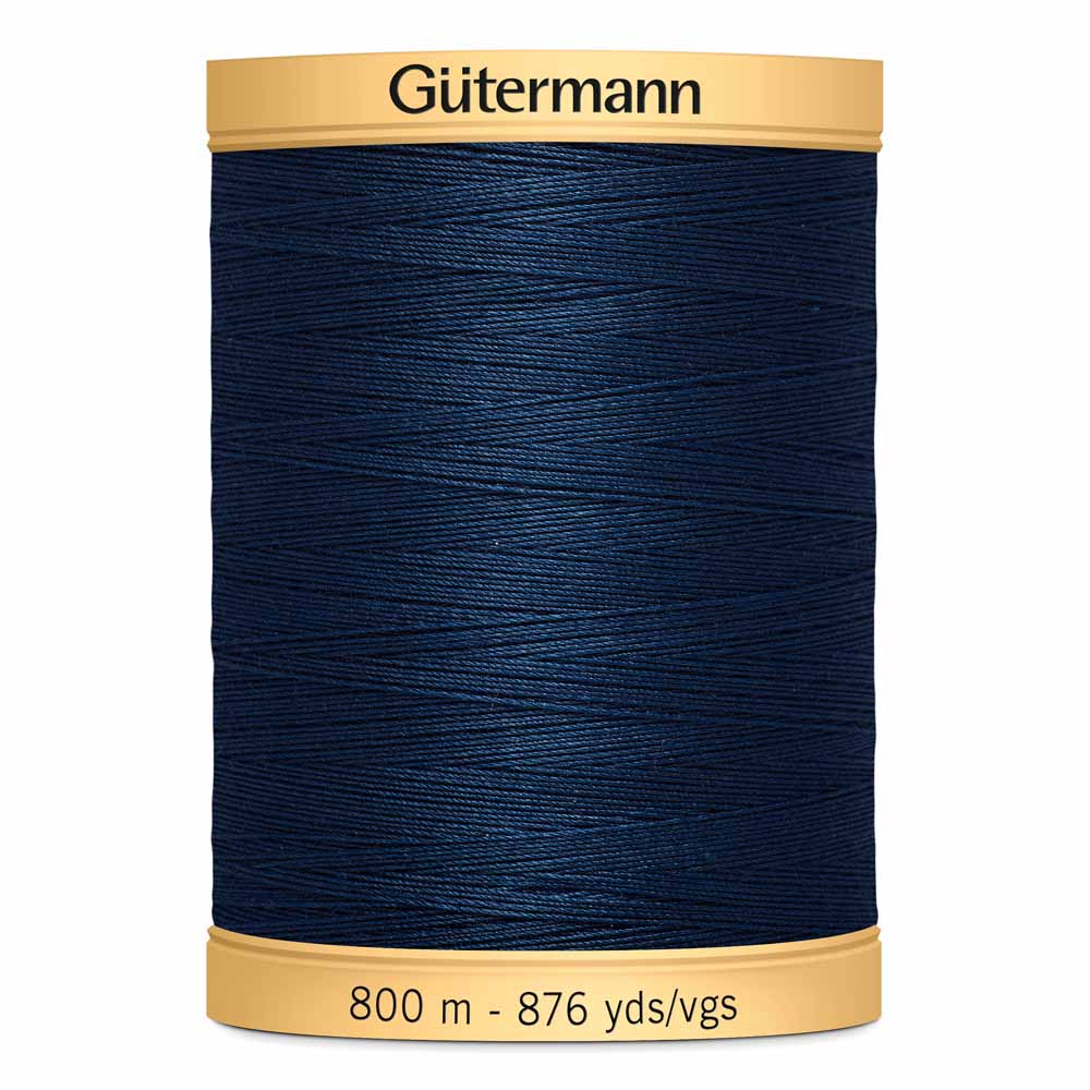 GÜTERMANN Cotton 50wt Thread 800m - Navy