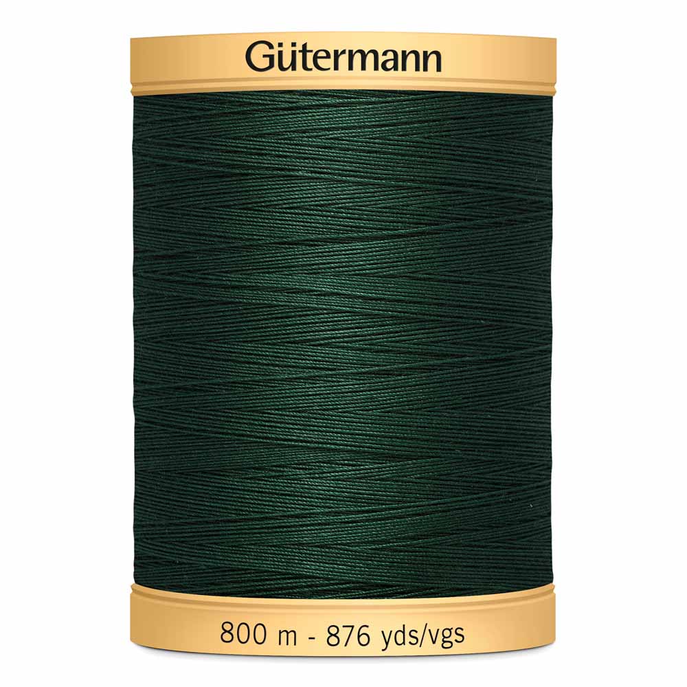GÜTERMANN Cotton 50wt Thread 800m - Hunter Green